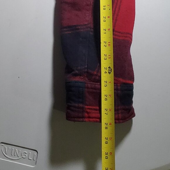 HOLLISTER black and red plaid coat Mens sz L - shipping incl - Picture 15 of 16